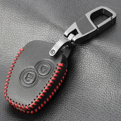 2 buttons Leather Car Key Cover Case For renault Kangoo DACIA Scenic Megane Sandero Captur Twingo Modus remote key cover
