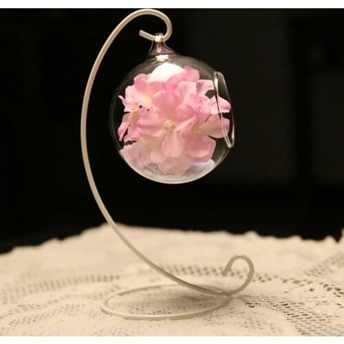 50pcs Ornament Display Stand, Iron Hanging Stand Rack Holder for Hanging Glass Globe Air Plant Terrarium, Witch Ball wen6012