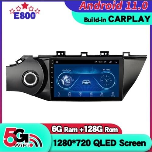 NEW 6GB Ram 128GB Rom 9 Inch Car Radio Android 10 Multimedia Autoradio Stereo Player GPS Navigation Head Unit For KIA RIO 2016