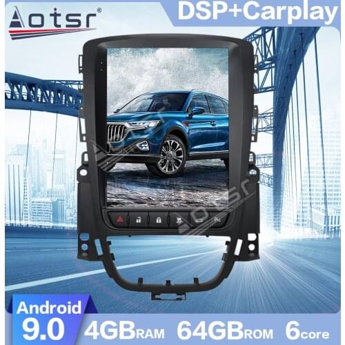 AOTSR For Opel ASTRA J 2012-2014 Android 9.0 Tesla Style Vertical Screen PX6 DSP Car GPS Navigation Stereo Carplay Multimedia