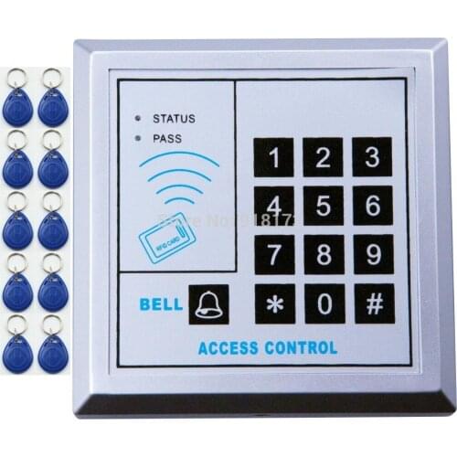 RFID Proximity Door Access Control Keypad system 125KHz EM ID card Access Controller + 10pcs rfid tag