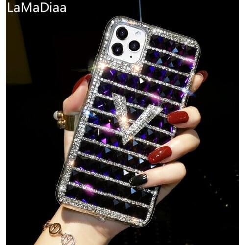 Bling Rhinestone Diamond Case For Samsung A3 A5 A7 2017 A9 A8 A6 PLUS 2018 A50 A70 A80 A51 A71 Cover Fashion Glitter Soft Cases