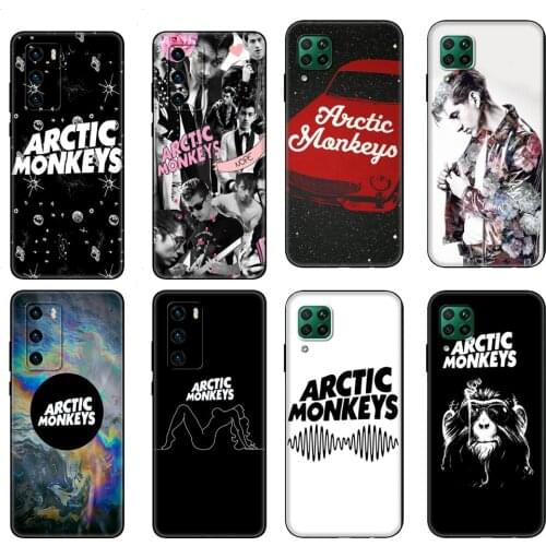 Black tpu Case For Huawei P30 Lite P30 Pro P40 Case For Huawei P40 LITE E P Smart 2020 Case Cover ARCTIC MONKEYS