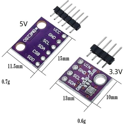 BME280 5V 3.3V Digital Sensor Module Temperature Humidity Barometric Pressure I2C SPI 1.8-5V