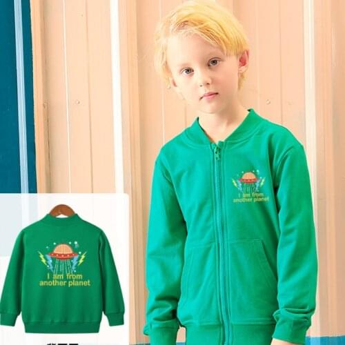 Childrens Jacket Autumn New Cotton Cardigan Boy Jacket Korean Version of Solid Color Childrens Sweater