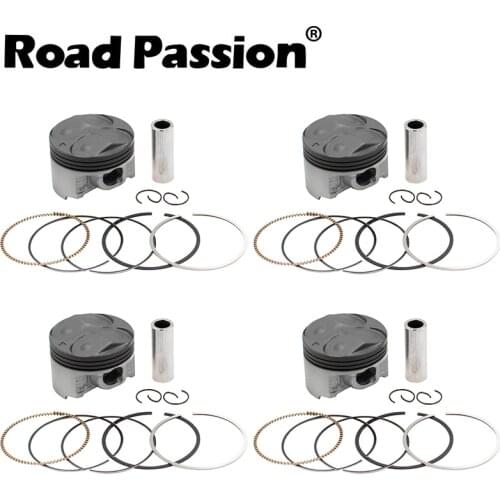 Motorcycle Bore Size STD 56 mm +25 +50 +75 +100 Piston & Piston Ring Kit For YAMAHA FZR400RR SP 3TJ FZ400 FZ 400 4YR 1997