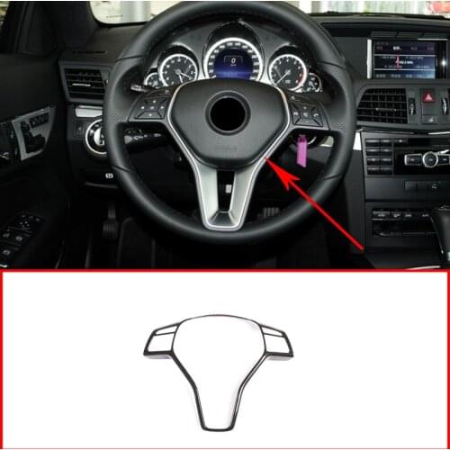 For Mercedes Benz E Class W212 2008-2015 Car ABS Steering Wheel Decorative Frame Trim Accessories