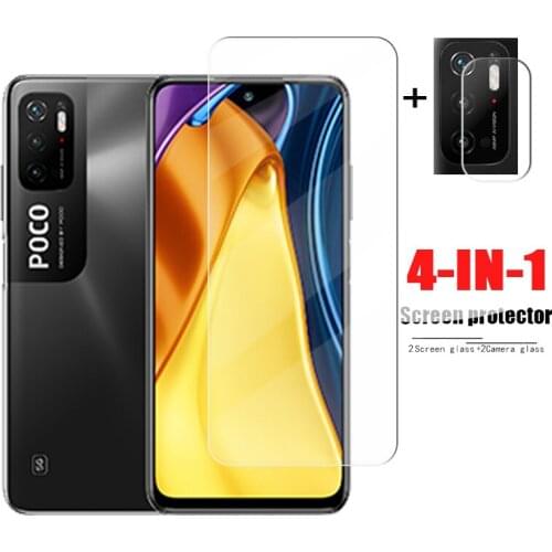 For Xiaomi Poco M3 Pro 5G Glass Screen Protector For Xiaomi Poco M3 Pro 5G Tempered Glass Hard Camera Lens Film For Poco M3 Pro