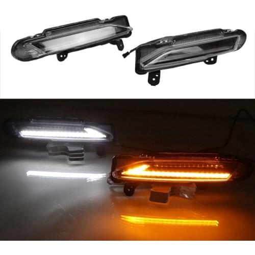 Car DRL Daytime Running Light LED Daytime Running Light Turn Signal Light for Toyota Yaris 2017-2019