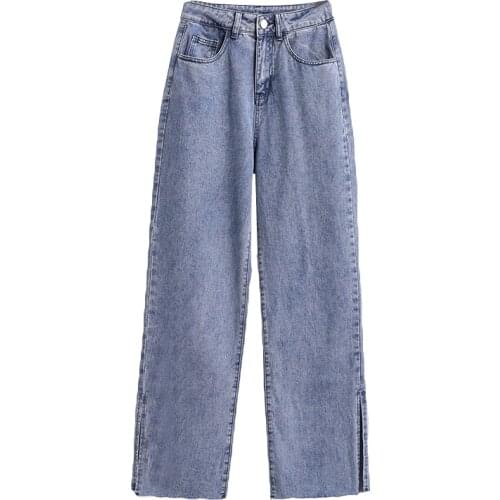Neophil Washed Big Size Women Wide Leg Denim Pants 2021 Summer Loose Casual High Waist Plus Size 5XL Female Straight Jeans P9712