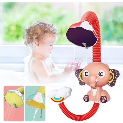Elephant Cloud Cartoon Electric Shower Sprinkler Toy Baby Playing In The Bathroom Bath Toy Exquisite Birthday Gift