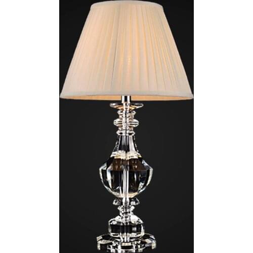 38x65cm European Style Luxury K9 Crystal Table Lamps For Bedroom Living Room Wedding Room Warm Bedside Lamp Bedroom Lamp