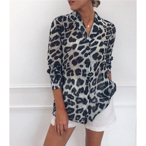 LUVTHEE Leopard Blouses