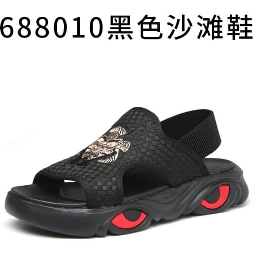 2021 National Tide Sandals and Slippers Summer New Beach Shoes Mens Casual Breathable Open-toed Indoor and Outdoor Wear Tide