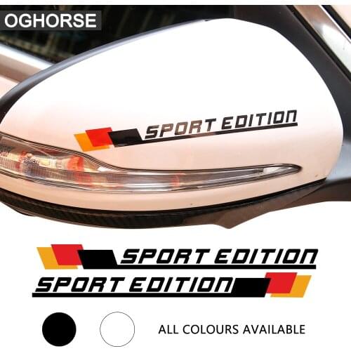 Side Rear View Mirror Decal Sticker For Mercedes Benz A C E CLA GLA Class AMG A45 W204 W205 C63 W212 W213 W203 W210 Accessories