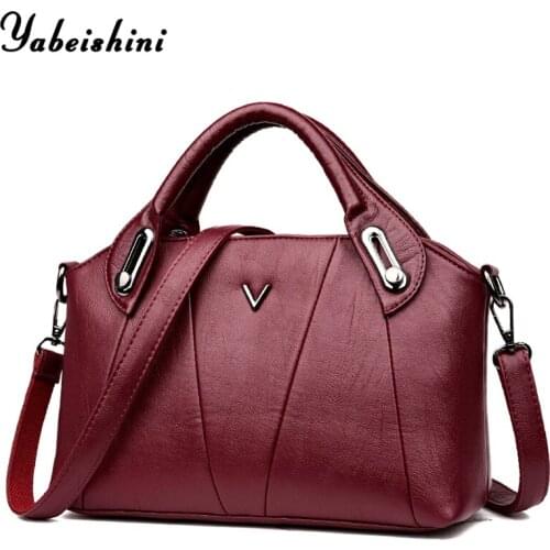 2020 New Women Leather Messenger Bags Vintage Sac A Main Crossbody Bags For Women Leather Shoulder Bag Vintage Handbags Bolsa