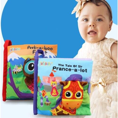 Animal Horse Owl Cognition Infant Newborn Baby Soft Fabric Cloth Book Learning Educational Toys For Kids Baby Books