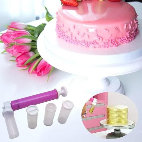 Cake Manual Airbrush Spray Gun Decorating Spraying Coloring Baking Decoration Cupcakes Desserts Kitchen Pastry Tool