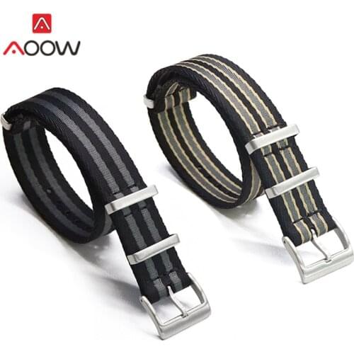 Nylon NATO Strap Zulu Band 18mm 20mm 22mm Stainless Steel Buckle Men Replacement Bracelet Watch Accessories for Omega Sea master