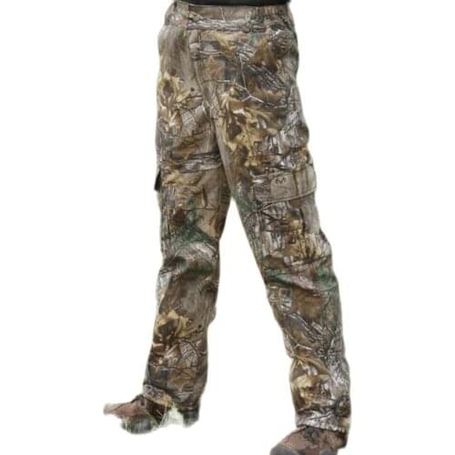 Men pants Large size cotton breathable bionic camouflage pants mens outdoor hiking fishing jungle hunting long trousers