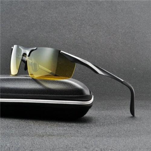 2019 New Arrival Aluminum Brand men Sunglasses Night Vision Polarized Lens Vintage Eyewear Accessories Sun Glasses For Men NX