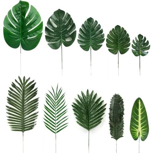 1pc Home decor Simulation fern leaf Artificial flower Grass Green Plant Persian leaves for DIY Wedding Christmas Decoration