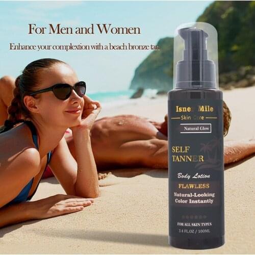 100Ml Long Lasting Sunless Tanning Self Tan Organic Natural Fake Beach Freeship Long Lasting Suntan Mousse Tan Lotion Body Tanni