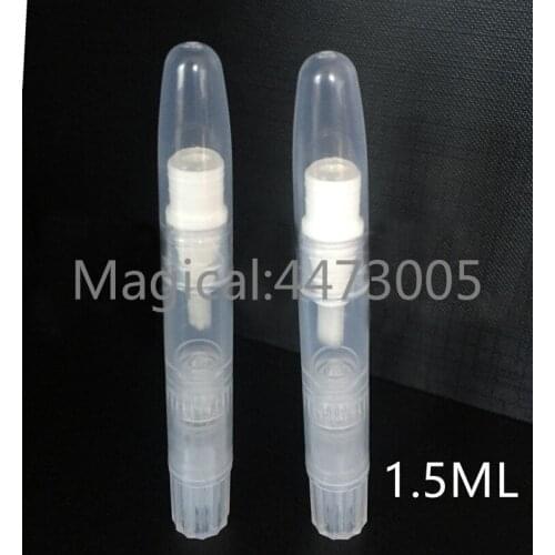 30pcs/lot 1.5ml Cosmetic Transparent Rotate Pen for Lip Gloss Cream/mascara/Eyelash Growth Liquid Tube Makeup Refillable Bottle