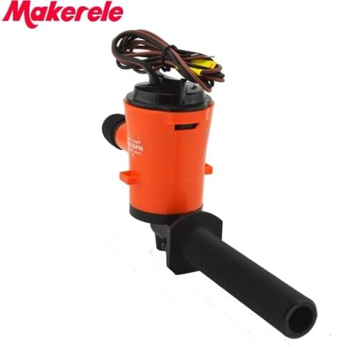 350gph MKBP1-G350-05 3/4" hose hand 12v bilge pump rule low current draw Built-In Float Switch System With Instruction Manual