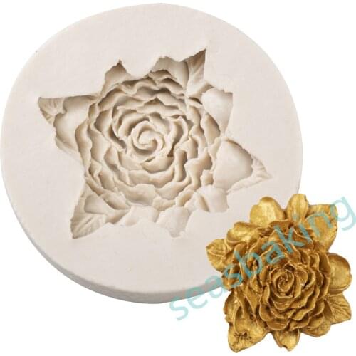 3D Bloom Rose Silicone Cake Mold Flower Fondant Mold Cupcake Jelly Candy Chocolate Decoration Baking Tool Moulds