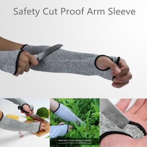 Anti-cut Sleeve Knitting Anti-stab Scratch-proof And Cut-proof Bracers Open A Hole Arm Guard Garden Household Protection Tool