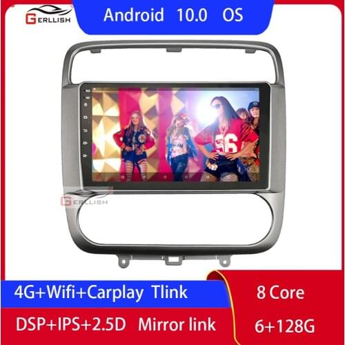 For Honda Stream 2007-2013 DVD Android Auto Autoradio Car Carplay Wireless Multimedia 1 Din Radios Bluetooth Central Multimidia