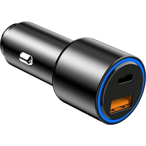 Car Electronic Car Charger 36w Metal Car Charger Dual Port Qc3.0 Car Charger Car Charger Dual Usb With LED