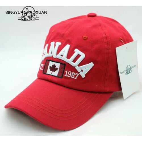 [BINGYUANHAOXUAN] Brand Canada Letter Embroidery Baseball Caps Snapback hat for Men Women Leisure Hat cap wholesale