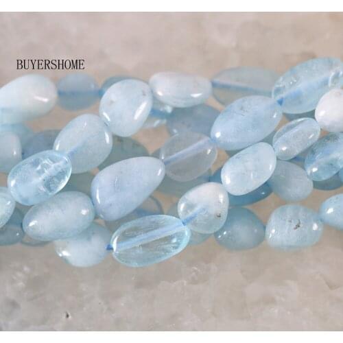 Loose Beads 6x7-8x11MM Natural Blue Stone Beads Fit Necklace Bracelet Earrings String 16" Free Shipping S073