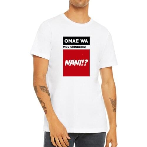 NANI Japanese Funny English Letter Men and Women Casual Loose Soft Short Sleeve T-Shirt Black Harajuku Size XS-4XL