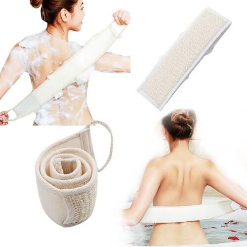 Hot sale Unisex Massage Spa Scrubber Sponge Body Skin Towel Brush Exfoliating Back Strap Body Scrubber Spa Massage Scrubbers
