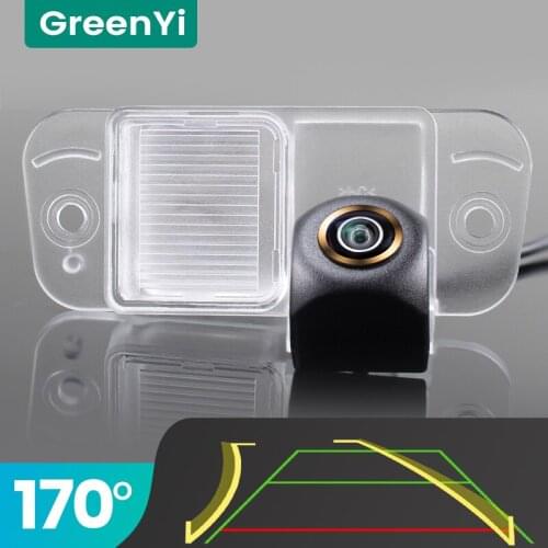 GreenYi Trajectory 170° AHD Car Rear View Camera for Ssangyong Actyon Night Vision Reverse 4 Pin