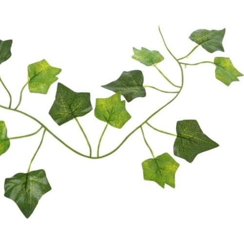 Artificial Vine Reptile Lizards Terrarium Decoration Chameleons Climb Rest Plants Leaves