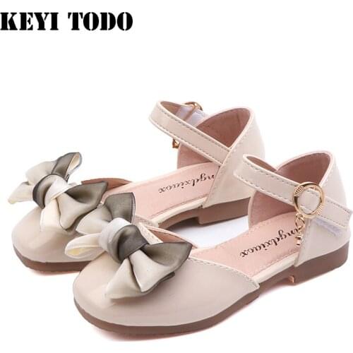 KEYI TODO Leather Shoes For Girls