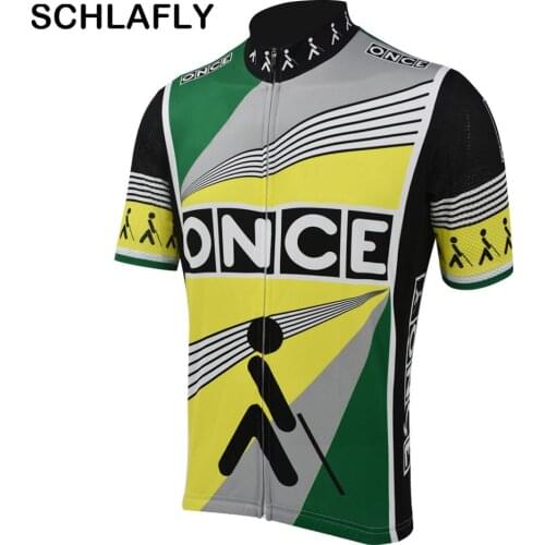 1990 France once geen cycling jersey short sleeve summer bike wear jersey road jersey cycling clothing bicycle clothes schlafly