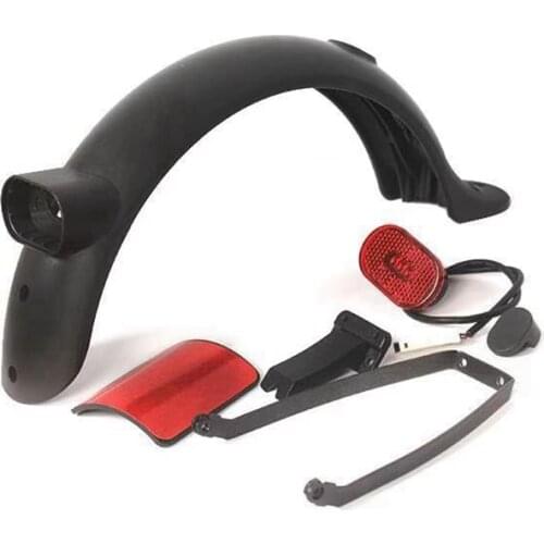1 Set Electric Scooter Fender Kit Scooter Rear Mudguard with Light Kit for Upgraded Xiaomi M365 Pro Pro 2 1S