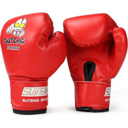 Hot sale 1Pair Kids Birthday Gift Children Kickboxing Kick Box Training Punching Sandbag Sports Fighting Gloves MMA Boxing Glove