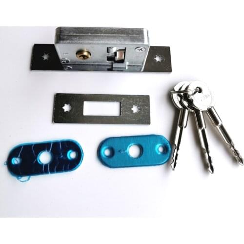 Aluminum alloy sliding door mechanical Hook lock Cross key, For Wooden door,Framed glass door,strong, durable,Door hardware