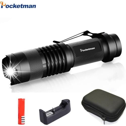Mini Led flashlight Super Bright Adjustable torch Q5/T6/L2 8000LM linterna led lanterna Zoomable fishing Camping Bicycle Light