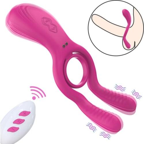 Soft Silicone Vibrating Cock Ring Dick Penis Ring Cockring Adult Sex Toys for Men for Couples Enhancing Harder Erection Sex Toy