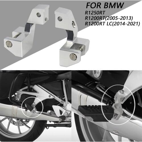 NEW Motorcycle Foot Peg Lowering Kits Passenger Footrest For BMW R1200RT 2005-2013 R1200RT LC 2014-2021 R1250RT
