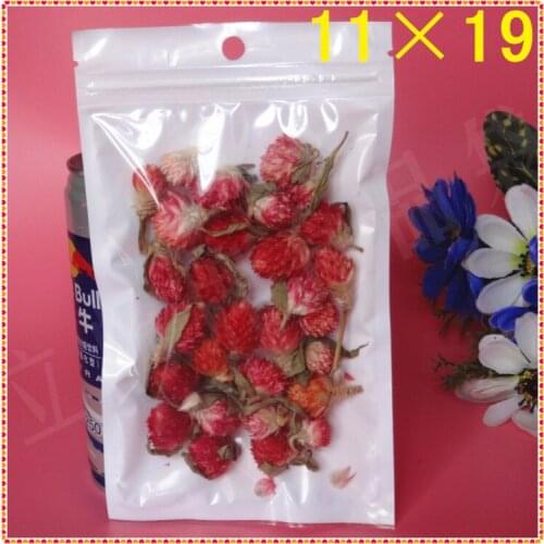 Wholesale 11cm*19cm White/Clear Self Seal Zipper Plastic Retail Packaging Bag, Ziplock Zip Lock Bag Retail Storage W/ Hang Hole
