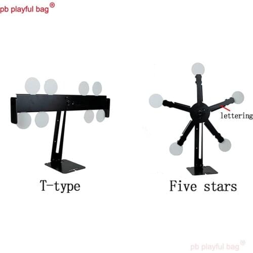 Outdoor sports TMC water gun magnetic turn target shooting target 5 star rotating metal round target CS QD41