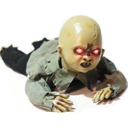 Creeping Ghost Electric Skull Bar Haunted House Luminous Ghost Voice Skeleton Prop Decoration Horror Halloween